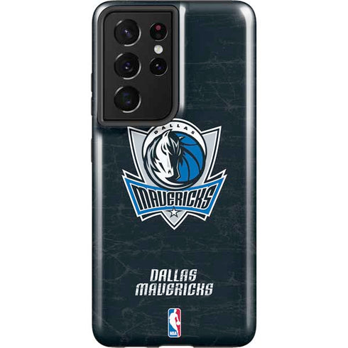 NBA Dallas Mavericks Black Primary Logo Galaxy S21 Ultra 5G Pro Case