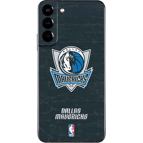 NBA Dallas Mavericks Black Primary Logo Galaxy S22 Plus Skin