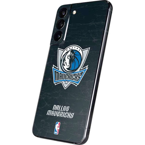 NBA Dallas Mavericks Black Primary Logo Galaxy S22 Plus Skin