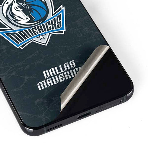NBA Dallas Mavericks Black Primary Logo Galaxy S22 Plus Skin
