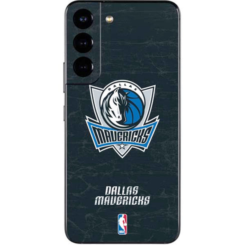 NBA Dallas Mavericks Black Primary Logo Galaxy S22 Skin