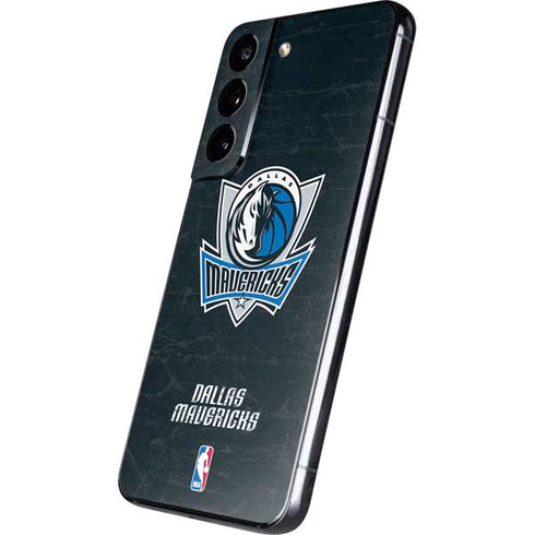 NBA Dallas Mavericks Black Primary Logo Galaxy S22 Skin