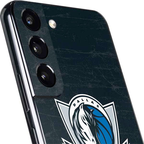 NBA Dallas Mavericks Black Primary Logo Galaxy S22 Skin