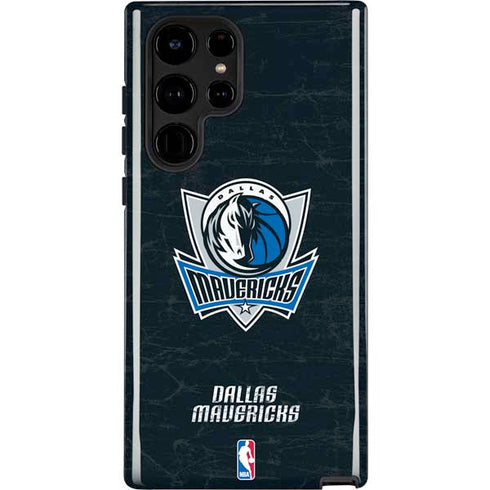 NBA Dallas Mavericks Black Primary Logo Galaxy S22 Ultra Pro Case