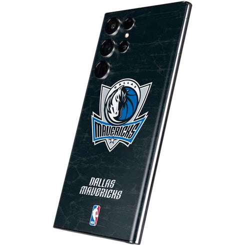 NBA Dallas Mavericks Black Primary Logo Galaxy S22 Ultra Skin