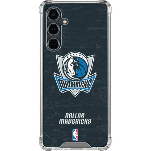 NBA Dallas Mavericks Black Primary Logo Galaxy S23 FE Clear Case