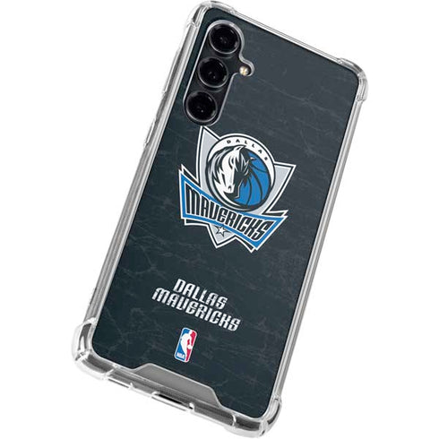 NBA Dallas Mavericks Black Primary Logo Galaxy S23 FE Clear Case