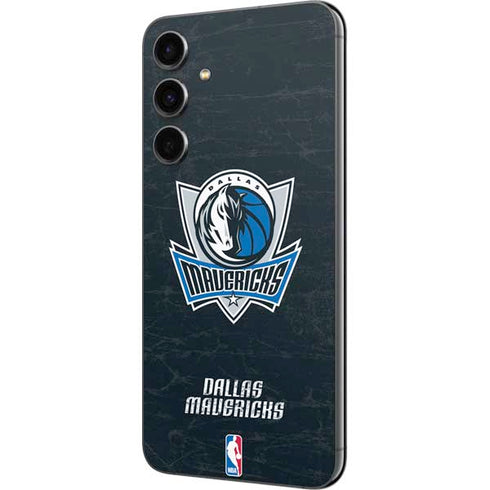 NBA Dallas Mavericks Black Primary Logo Galaxy S23 FE Skin