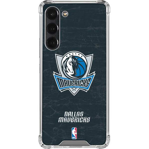 NBA Dallas Mavericks Black Primary Logo Galaxy S23 Plus Clear Case