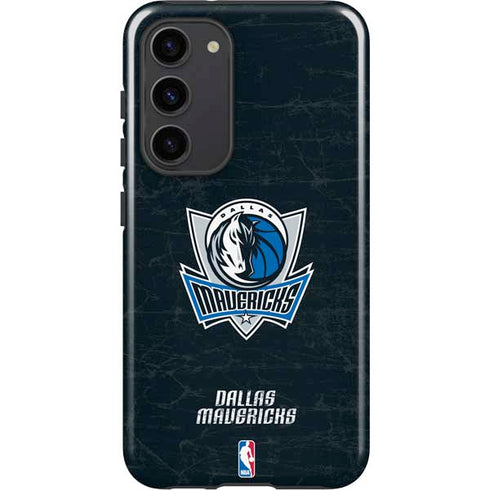 NBA Dallas Mavericks Black Primary Logo Galaxy S23 Plus Pro Case
