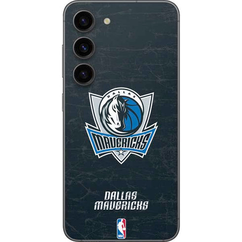 NBA Dallas Mavericks Black Primary Logo Galaxy S23 Skin