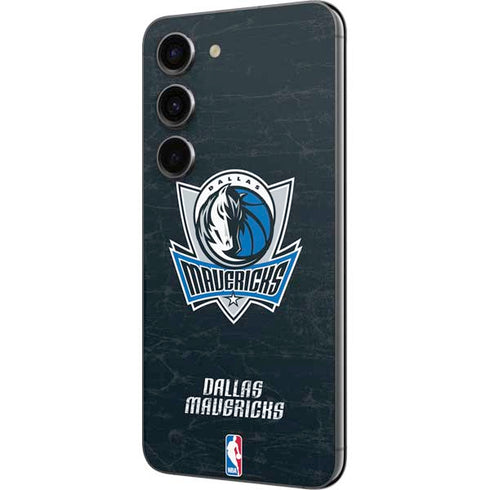 NBA Dallas Mavericks Black Primary Logo Galaxy S23 Skin