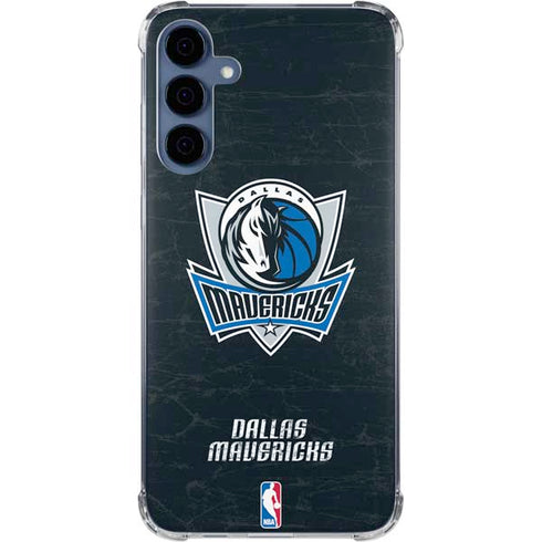 NBA Dallas Mavericks Black Primary Logo Galaxy S24 Clear Case