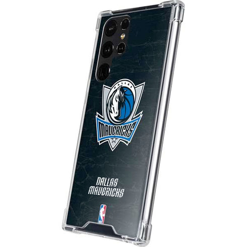 NBA Dallas Mavericks Black Primary Logo Galaxy S24 Ultra Clear Case