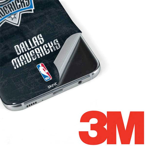 NBA Dallas Mavericks Black Primary Logo Galaxy S8 Plus Skin
