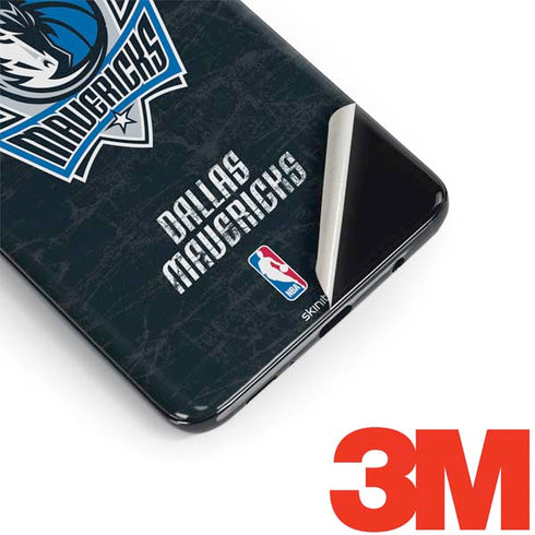 NBA Dallas Mavericks Black Primary Logo Galaxy S9 Plus Skin