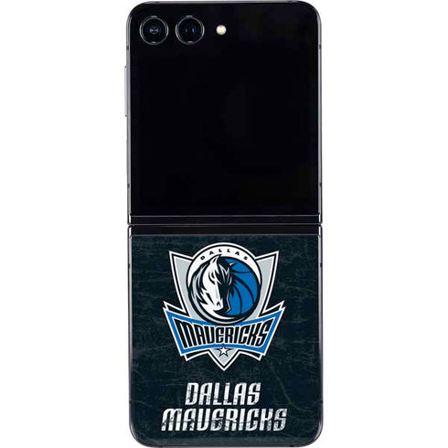 NBA Dallas Mavericks Black Primary Logo Galaxy Z Flip5 5G Skin