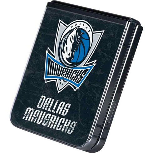 NBA Dallas Mavericks Black Primary Logo Galaxy Z Flip5 5G Skin