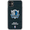 NBA Dallas Mavericks Black Primary Logo iPhone 11 Clear Case