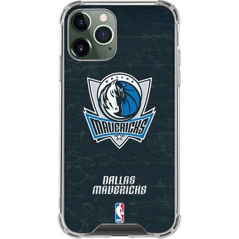 NBA Dallas Mavericks Black Primary Logo iPhone 11 Pro Max Clear Case