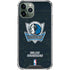 NBA Dallas Mavericks Black Primary Logo iPhone 11 Pro Max Clear Case