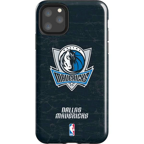 NBA Dallas Mavericks Black Primary Logo iPhone 11 Pro Max Impact Case
