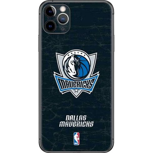 NBA Dallas Mavericks Black Primary Logo iPhone 11 Pro Max Skin