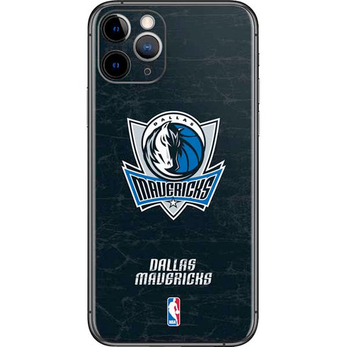 NBA Dallas Mavericks Black Primary Logo iPhone 11 Pro Skin