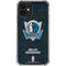 NBA Dallas Mavericks Black Primary Logo iPhone 12 Clear Case
