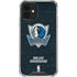 NBA Dallas Mavericks Black Primary Logo iPhone 12 Clear Case