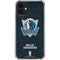 NBA Dallas Mavericks Black Primary Logo iPhone 12 Mini Clear Case