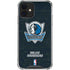 NBA Dallas Mavericks Black Primary Logo iPhone 12 Mini Clear Case