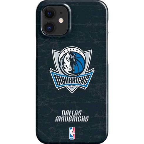 NBA Dallas Mavericks Black Primary Logo iPhone 12 Mini Lite Case