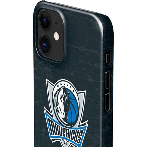 NBA Dallas Mavericks Black Primary Logo iPhone 12 Mini Lite Case