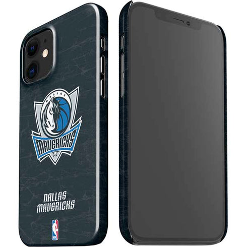 NBA Dallas Mavericks Black Primary Logo iPhone 12 Mini Lite Case