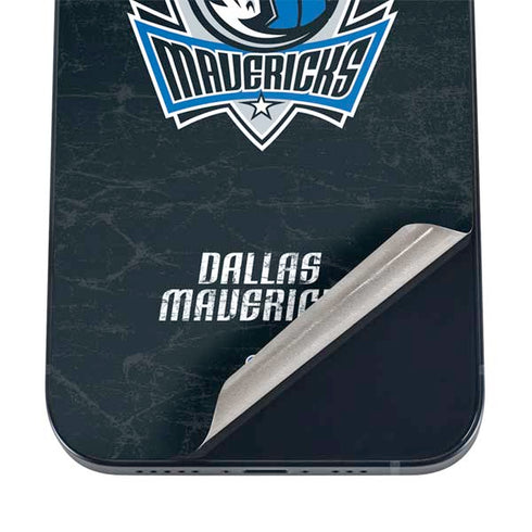 NBA Dallas Mavericks Black Primary Logo iPhone 12 Mini Skin