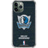 NBA Dallas Mavericks Black Primary Logo iPhone 12 Pro Clear Case