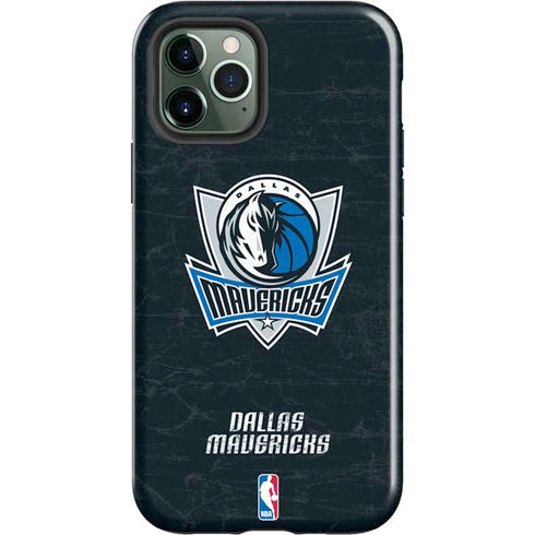 NBA Dallas Mavericks Black Primary Logo iPhone 12 Pro Impact Case