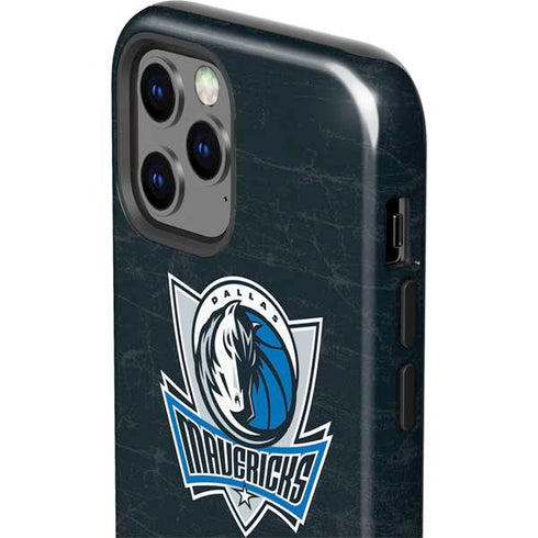 NBA Dallas Mavericks Black Primary Logo iPhone 12 Pro Impact Case