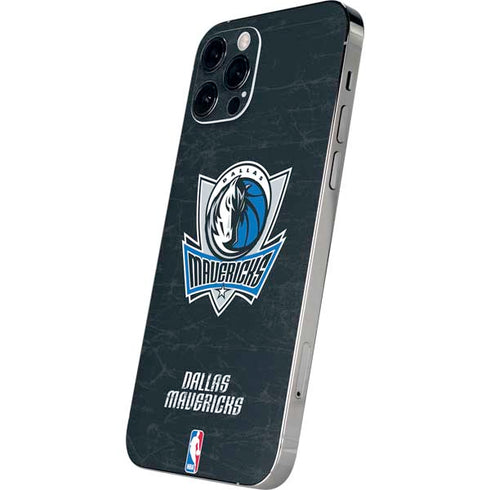 NBA Dallas Mavericks Black Primary Logo iPhone 12 Pro Max Skin