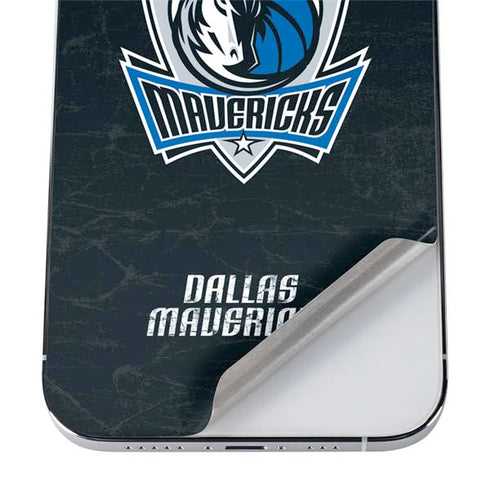 NBA Dallas Mavericks Black Primary Logo iPhone 12 Pro Max Skin