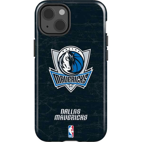 NBA Dallas Mavericks Black Primary Logo iPhone 13 Impact Case