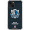 NBA Dallas Mavericks Black Primary Logo iPhone 13 Mini Clear Case