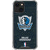 NBA Dallas Mavericks Black Primary Logo iPhone 13 Mini Clear Case