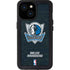 NBA Dallas Mavericks Black Primary Logo iPhone 13 Mini Waterproof Case