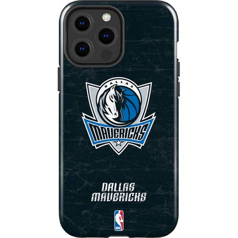 NBA Dallas Mavericks Black Primary Logo iPhone 13 Pro Max Impact Case