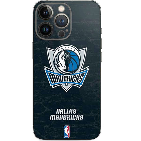 NBA Dallas Mavericks Black Primary Logo iPhone 13 Pro Skin