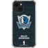 NBA Dallas Mavericks Black Primary Logo iPhone 15 Plus Clear Case