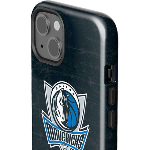 NBA Dallas Mavericks Black Primary Logo iPhone 14 Impact Case