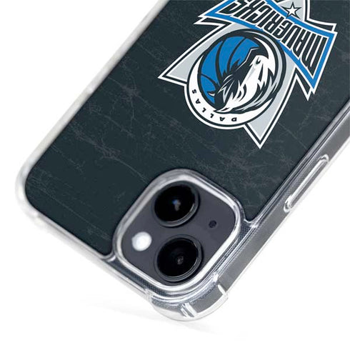 NBA Dallas Mavericks Black Primary Logo iPhone 15 Plus MagSafe Case